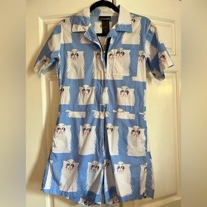 Nooworks Grumpy Cat Shortalls Size Small
